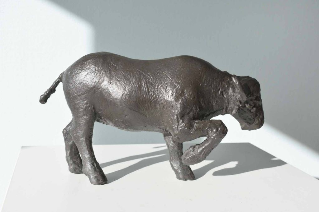Bronze patiniert , 17 x 34 x 10 cm